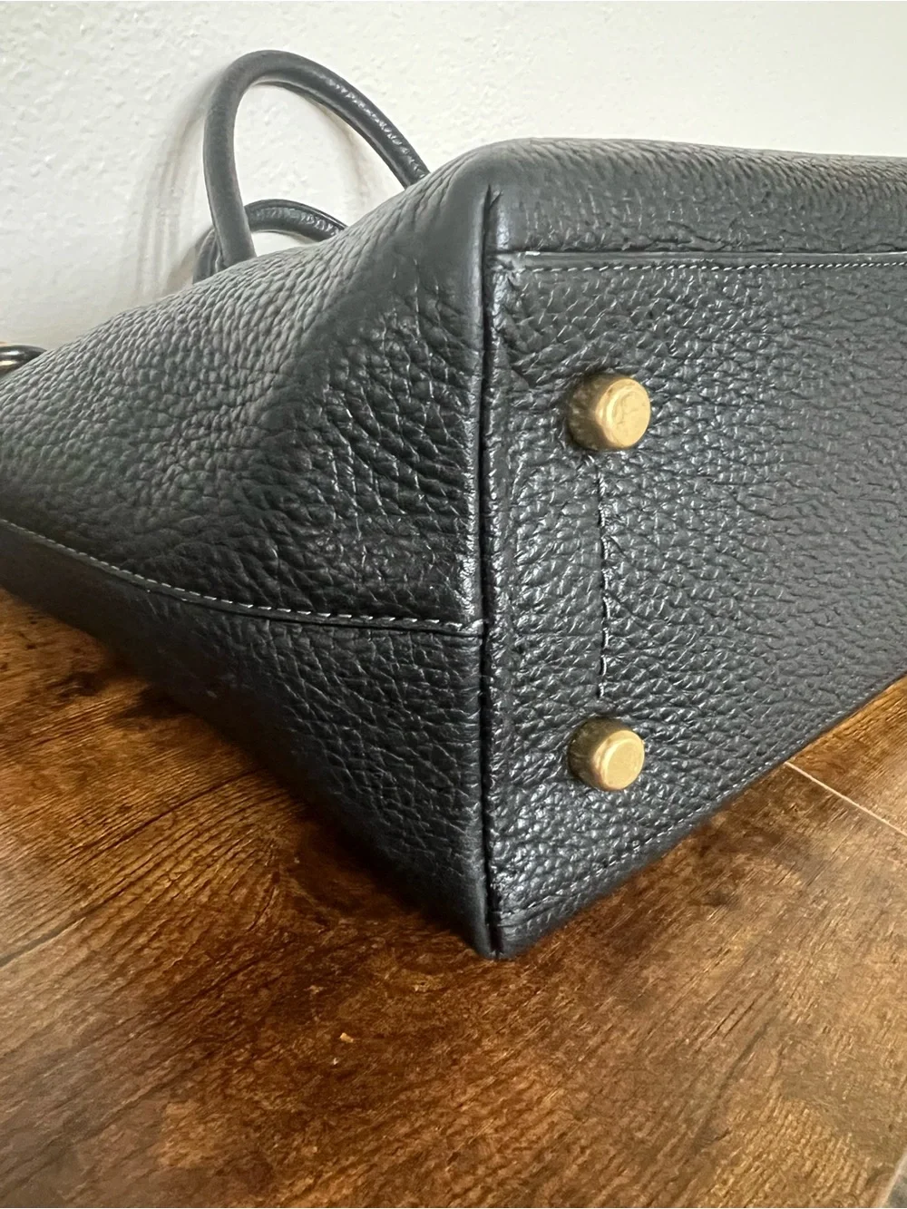 Coach Cara Pebble Leather Satchel